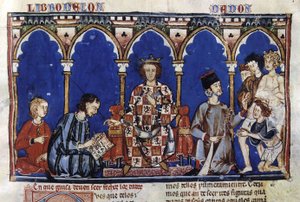 Alfonso X el Sabio tuomarina, hänen Libro de los Dados -kirjastaan (20681403203). tekijältä Georgia Levan Ramishvili from Tbilisi