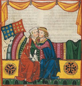 Hugo von Werenwag, Codex Manesse, 1305-15 (42640388224). tekijältä Georgia Levan Ramishvili from Tbilisi