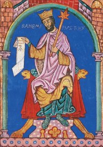 Leónin kuningas Ramiro II, pienoiskuva kuninkaallisten etuoikeuksien luettelosta, Espanja 12. vuosisata (21404317065). tekijältä Georgia Levan Ramishvili from Tbilisi