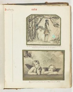 Nimetön [mies sateessa ja kaksi kerubia], 1868.