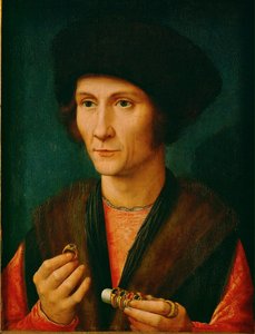 Kultaseppä, ehkä Jacques Cnoop, Gerard Davidin appiukko ... (öljy tammipuulle) tekijältä Gerard David