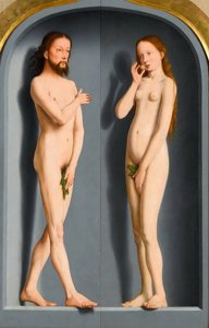 Adam ja Eve Sedano Family Triptyykki, ulkopaneelit tekijältä Gerard David