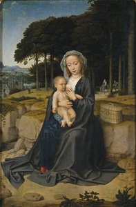 Lepää lennossa Egyptiin, noin 1515 tekijältä Gerard David