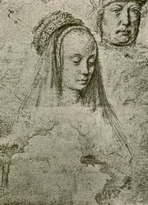 Nuori nainen päähineellä, 1497-1498, 1908. tekijältä Gerard David