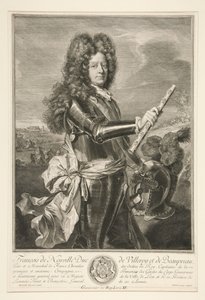 François de Neufville, Villeroyn ja Beaupréaun herttua, Ranskan marsalkka tekijältä Gérard Edelinck
