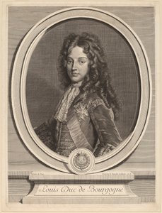 Louis, Burgundin herttua tekijältä Gerard Edelinck after François de Troy