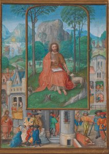 Käsikirjoitus valaistus kohtauksilla Pyhän Johannes Kastajan elämästä, n. 1515.
