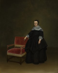 Margaretha van Haexbergen 1614-1676, noin 1666-67. tekijältä Gerard Terborch II