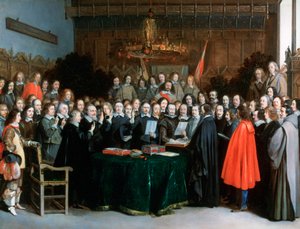 "Münsterin sopimuksen ratifiointivalan vannominen", 1648