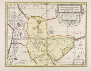 Paraguayo prov. de Rio de la Plata cum regionibus adiacentibus Tucuman et S.ta Cruz de la Sierra tekijältä Gerard Valck