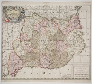 Katalonian ruhtinaskunta, n. 1702 (käsinvärinen etsaus) tekijältä Gerard Valck
