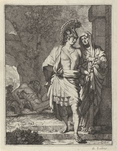 Aeneas en de Sibille van Cumae tekijältä Gerard de Lairesse