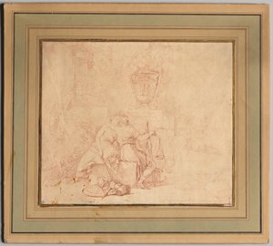Rauhan ja oikeuden suudelma, vuoden 1654 jälkeen. tekijältä Gerard de Lairesse