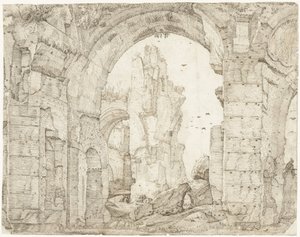 Ruïnes van de therme van Caracalla, Rooma tekijältä Gerard ter Borch (I)