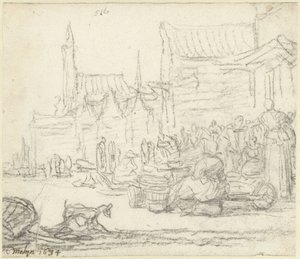 Markkinalautakela tekijältä Gerard ter Borch (II)
