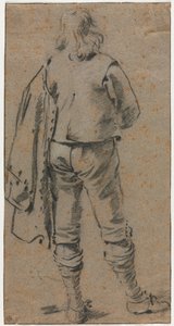 Mies seisoo takaa katsottuna, n. 1630. tekijältä Gerard ter Borch