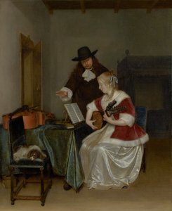 Musiikkitunti tekijältä Gerard ter Borch