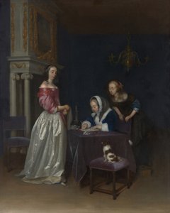 Curiosity, n. 1660-62 tekijältä Gerard ter Borch