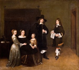 Perheen muotokuva, 1656 tekijältä Gerard ter Borch