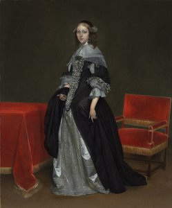 Naisen muotokuva, n. 1665 tekijältä Gerard ter Borch