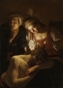 Simson ja Delila tekijältä Gerard van Honthorst
