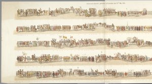 Historiallinen paraati Rotterdamissa Historiallinen kulkue, pidetty Rotterdamissa 21. toukokuuta 1874 (esineessä oleva otsikko)