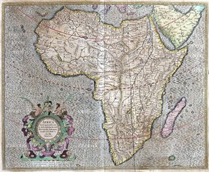 Afrikka tekijältä Gerardus Mercator