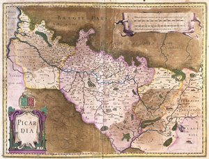 Belgia (kaiverrus tekijältä Gerardus Mercator