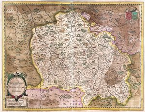 Bourbonnais, Ranska (kaiverrus tekijältä Gerardus Mercator
