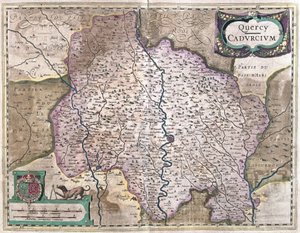 Cahors, Ranska (kaiverrus tekijältä Gerardus Mercator