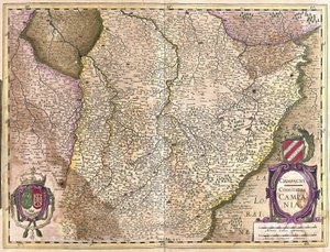 Samppanja, Ranska (kaiverrus tekijältä Gerardus Mercator