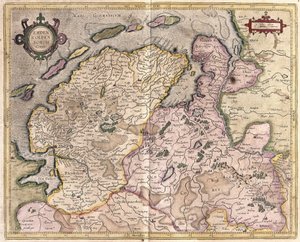 Emden ja Oldenburg, Saksa (kaiverrus tekijältä Gerardus Mercator
