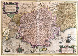 Ranska (kaiverrus tekijältä Gerardus Mercator