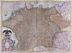 Saksa (kaiverrus tekijältä Gerardus Mercator