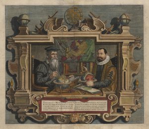 Atlas tai Kosmografisia mietteitä maailman luomisesta ja Iceluyn hahmosta. Aloitti latinaksi hyvin oppinut Gerard Mercator, ja Jodocus Hondius viimeisteli sen. tekijältä Gerardus Mercator
