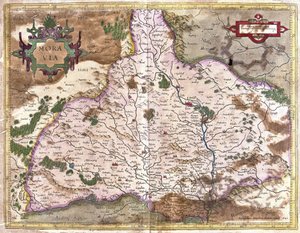 Moravia, Tšekki (kaiverrus tekijältä Gerardus Mercator