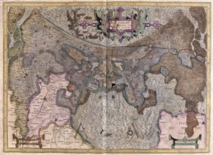 Alankomaat (kaiverrus tekijältä Gerardus Mercator