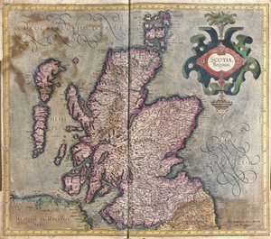 Skotlanti, Iso-Britannia tekijältä Gerardus Mercator