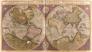 Maapallo (kaiverrus tekijältä Gerardus Mercator