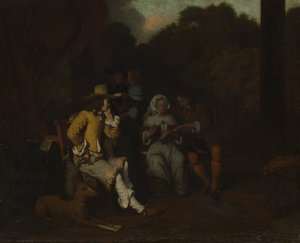 Musiikkijuhla 1650-luvun alussa. tekijältä Gerbrand van den Eeckhout