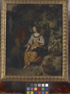 Vertumnus ja Pomona (öljy puulle)
