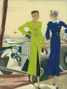 Damenmode 1932 / Automäntel / Gerd Hartung