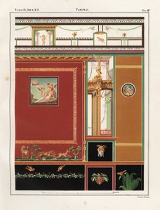 Ariadne katselee Theseuksen veneen lähtöä Naxoksen saarelta. Seinämaalaus trikliniumista kaupassa/asunnossa Regio IX.II.5, Pompei. Victor Steegerin kromolitografia Emile Presuhnin (1844-1878) The Most Beau -sarjan Geremia Discannon kuvituksen jälkeen