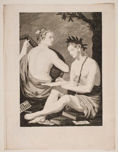 Terpsichore et Kalliope tekijältä Gerhard Ludvig Lahde