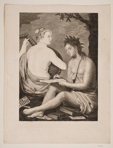 Terpsichore et Kalliope tekijältä Gerhard Ludvig Lahde