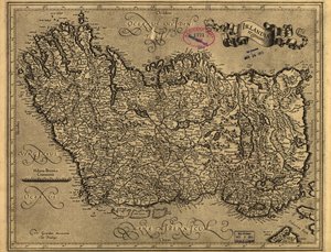 Irlandiae regnum. LOC 99446223 tekijältä Gerhard Mercator