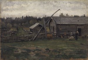Vanha navetta, Hedmark tekijältä Gerhard Munthe