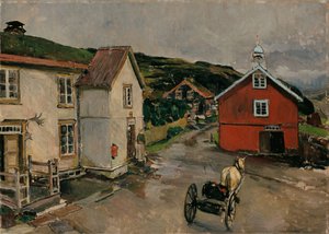 Kongsvollin sisäpiha tekijältä Gerhard Munthe