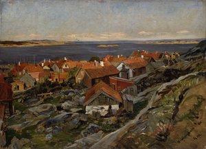 Näkymä Nevlunghavnista tekijältä Gerhard Munthe