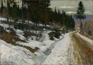 Talvi Nittedalissa tekijältä Gerhard Munthe